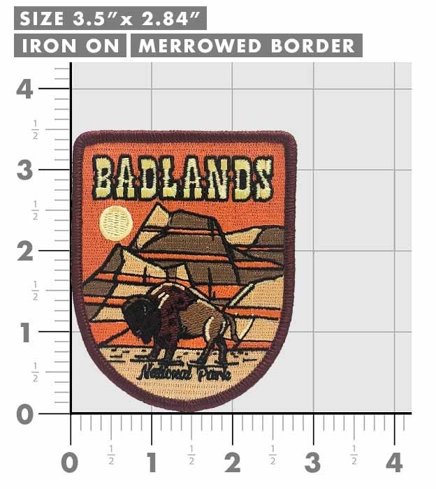 Badlands National Park Patch Iron-On Applique Souvenir Gift