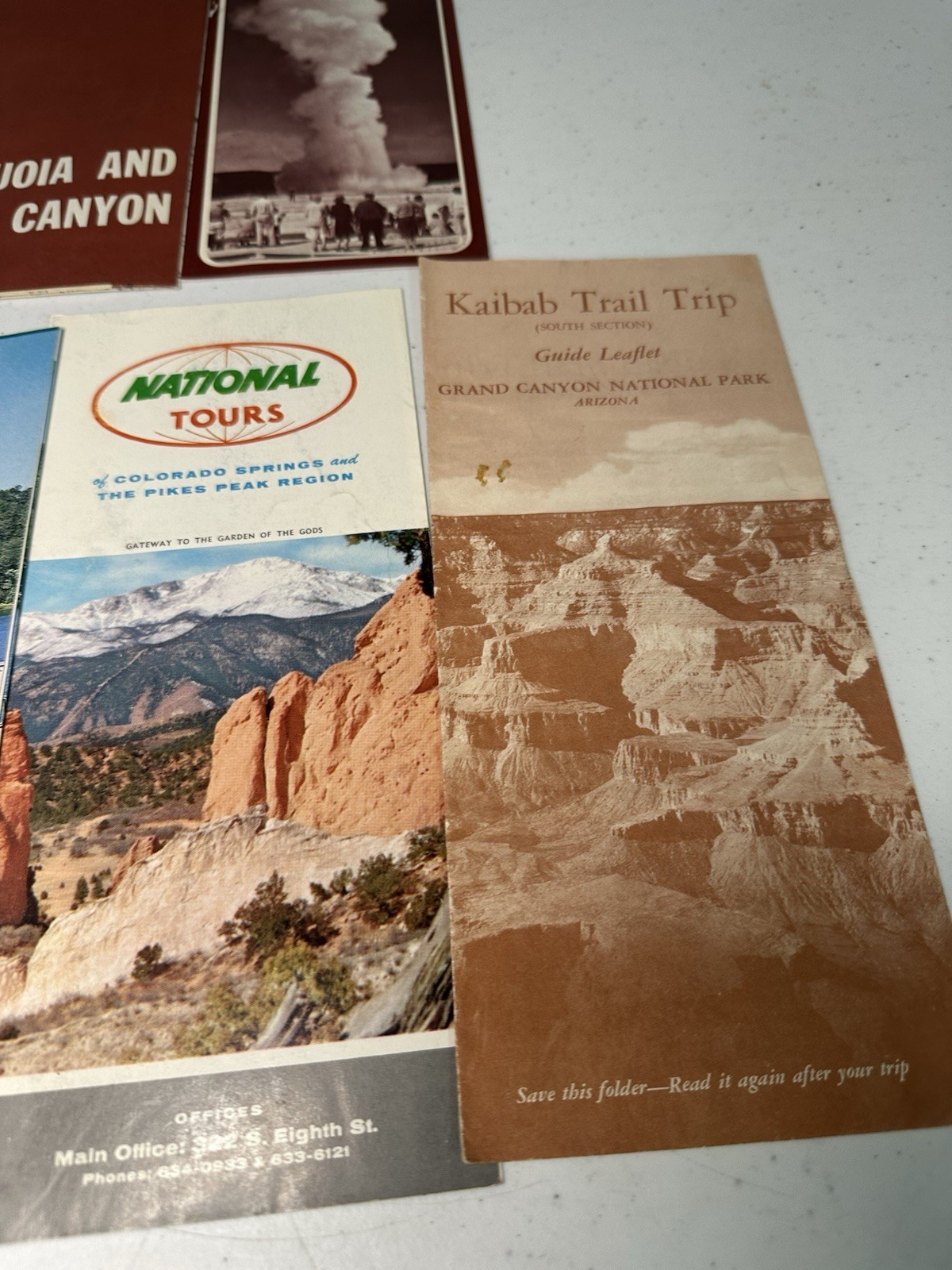 NATIONAL PARKS BROCHURES 1960’s-70’s Yellowstone National Forrest’s Lot Of 19