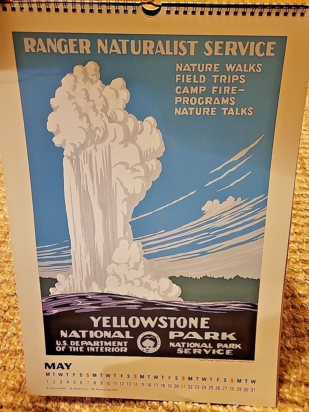 2023 NATIONAL PARKS POSTER ART OF THE WPA OVERSIZE WALL CALENDAR 19″x13.5″ READ