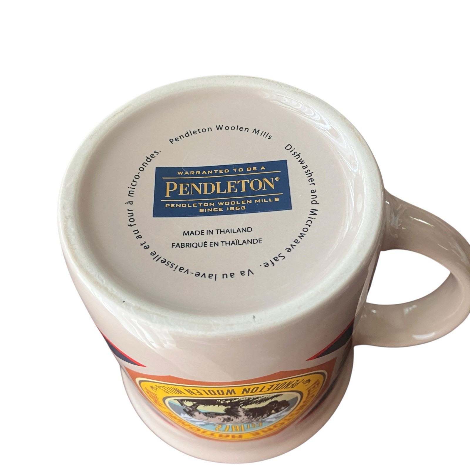 Pendleton Yellowstone Mug Bison National Park Coffee Cup Rustic Lodge 16 oz