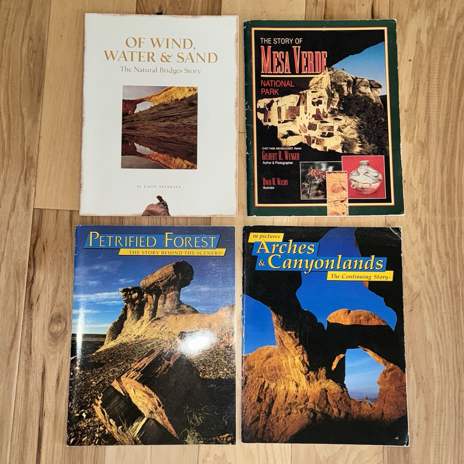 4 National Park Books – Mesa Verde, Arches, Petrified Forest, Natural Bridges