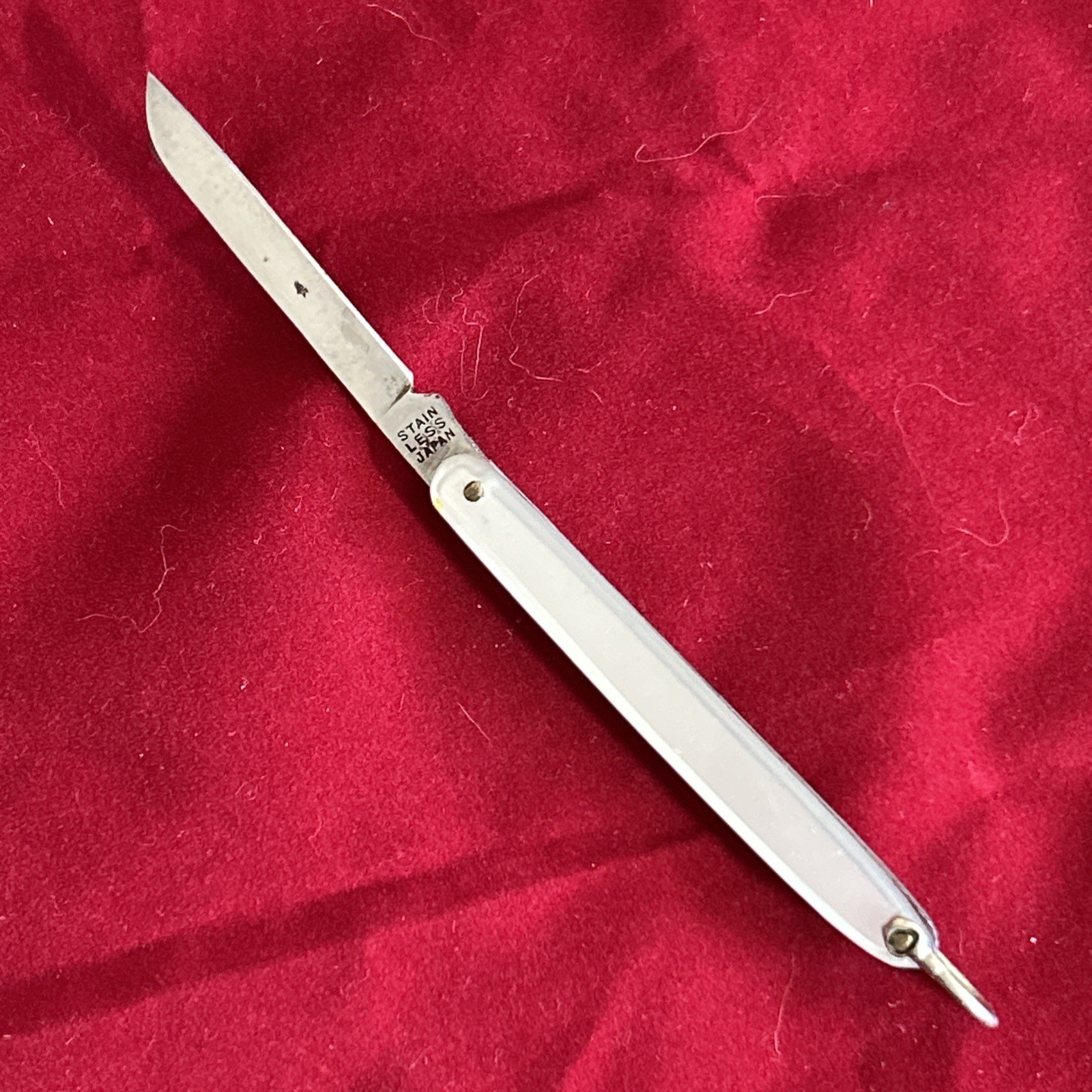 Vintage Yellowstone Park Pocket Knife Japan Pen Knife Sheepsfoot Souvenir