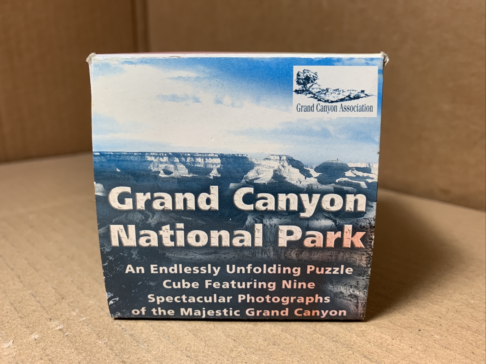Vtg Grand Canyon National Park NPS AZ Souvenir Puzzle CUBE (9 pictures) in BOX