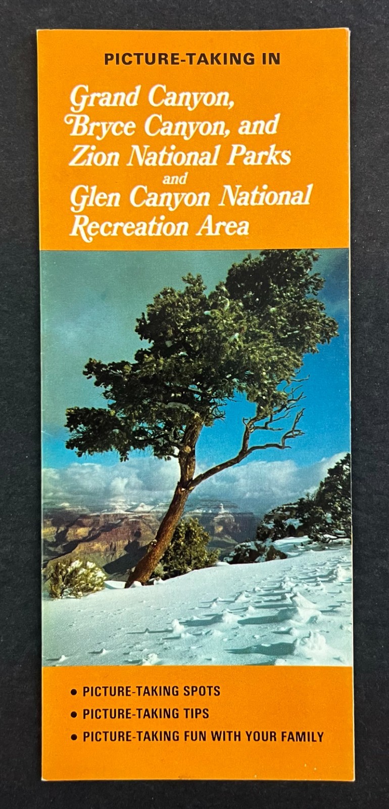 1975 Bryce Grand Canyon National Parks Picture Taking Vintage Travel Brochure
