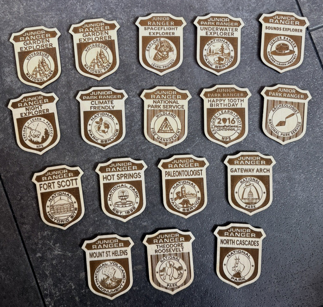 All National Park Service Junior Ranger Badges – Sold Individually