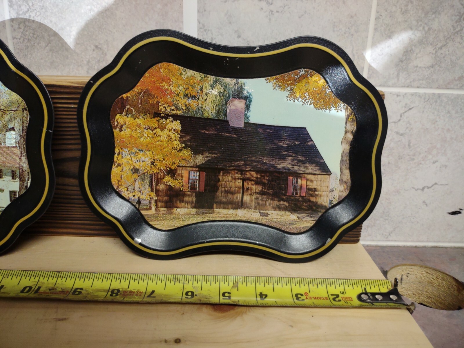 Vintage 9″ Morristown National Historical Park Tins/New Jersey/Wall Hanging