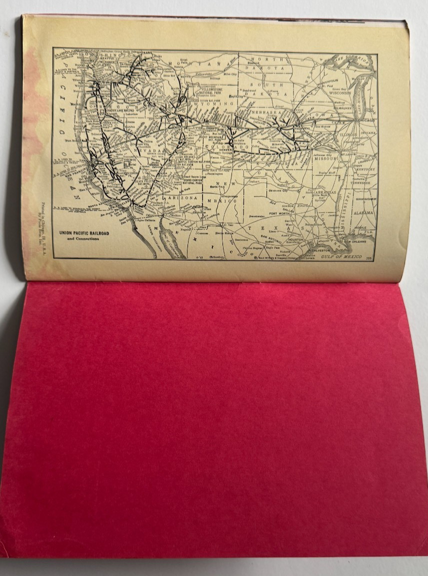 1940 Union Pacific Railroad Advertising Booklet Zion Bryce Grand Canyon Nat Park