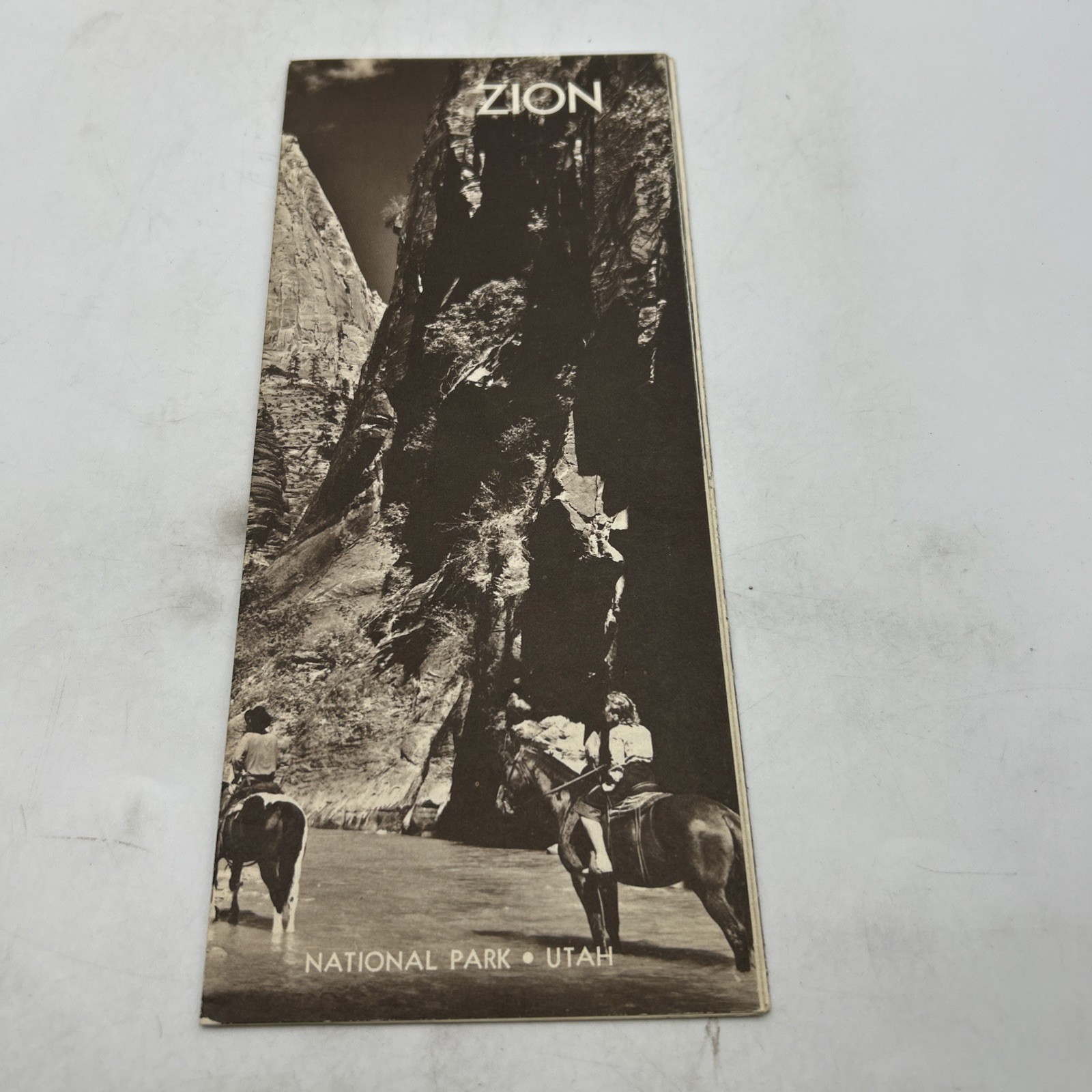 Zion National Park Utah 1961 Map And Information Brochure