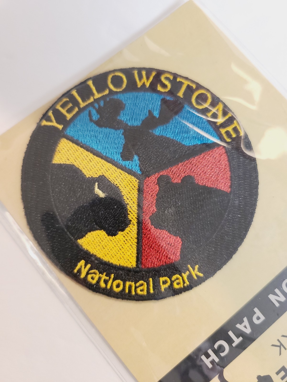 NEW Yellowstone National Park Commemorative Travel Iron On Patch Moose Bison…