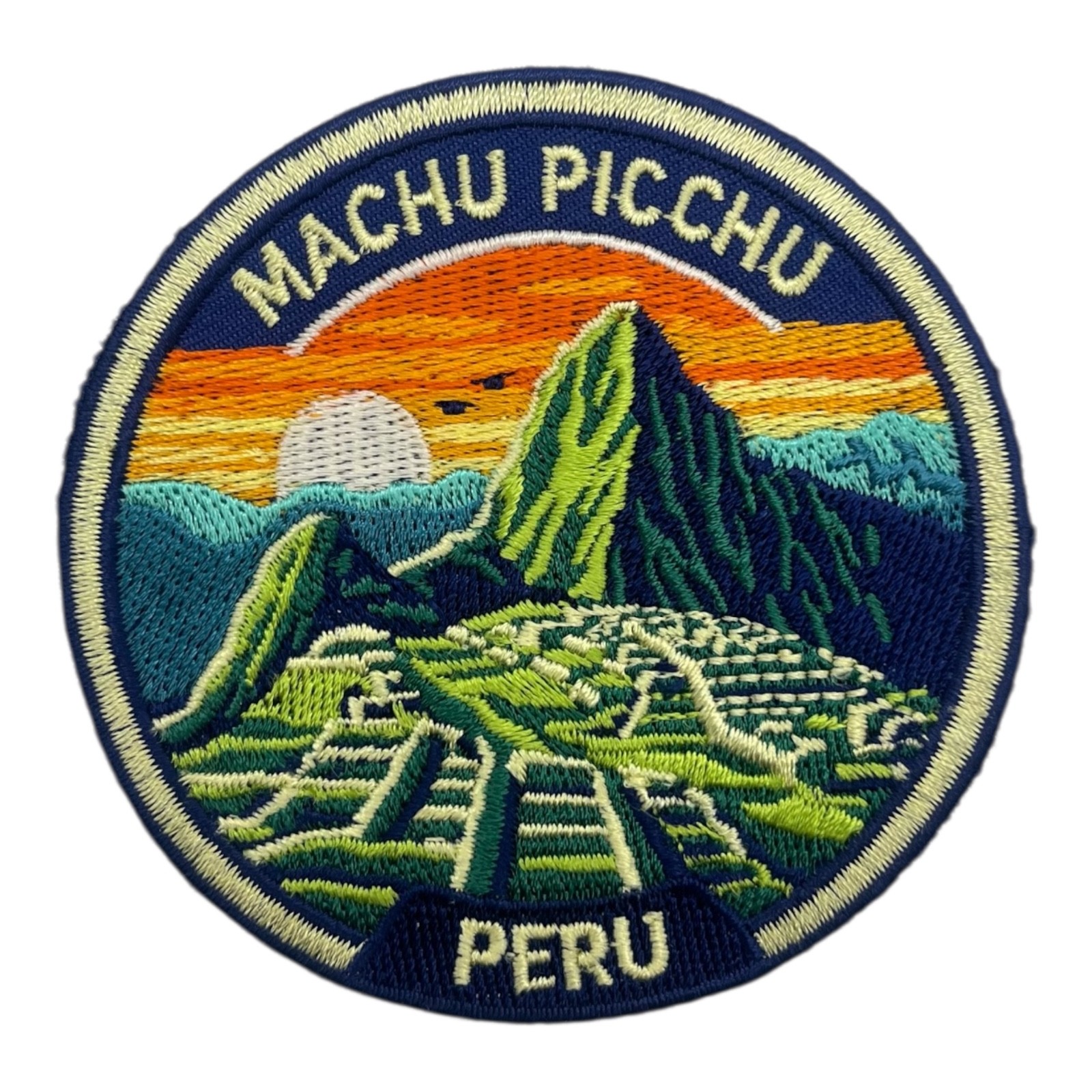 Machu Picchu Peru Patch 3 Inch Iron On Embroidered Andes Ruins Travel Souvenir