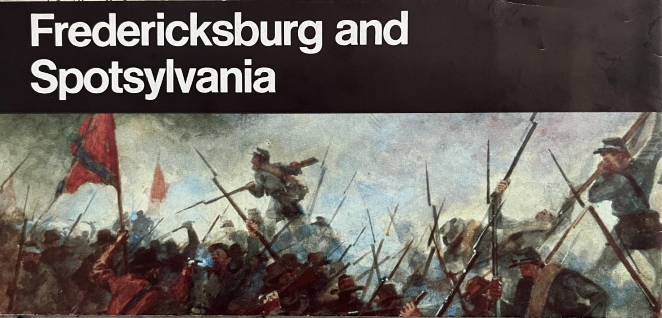 1993 FREDERICKSBURG/SPOTSYLVANIA NATIONAL PARK SERVICE UNIGRID BROCHURE/MAP
