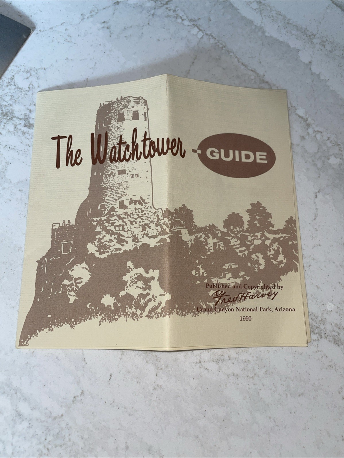 Vintage 1959 The Grand Canyon National Park Brochure Arizona -Watch Tower