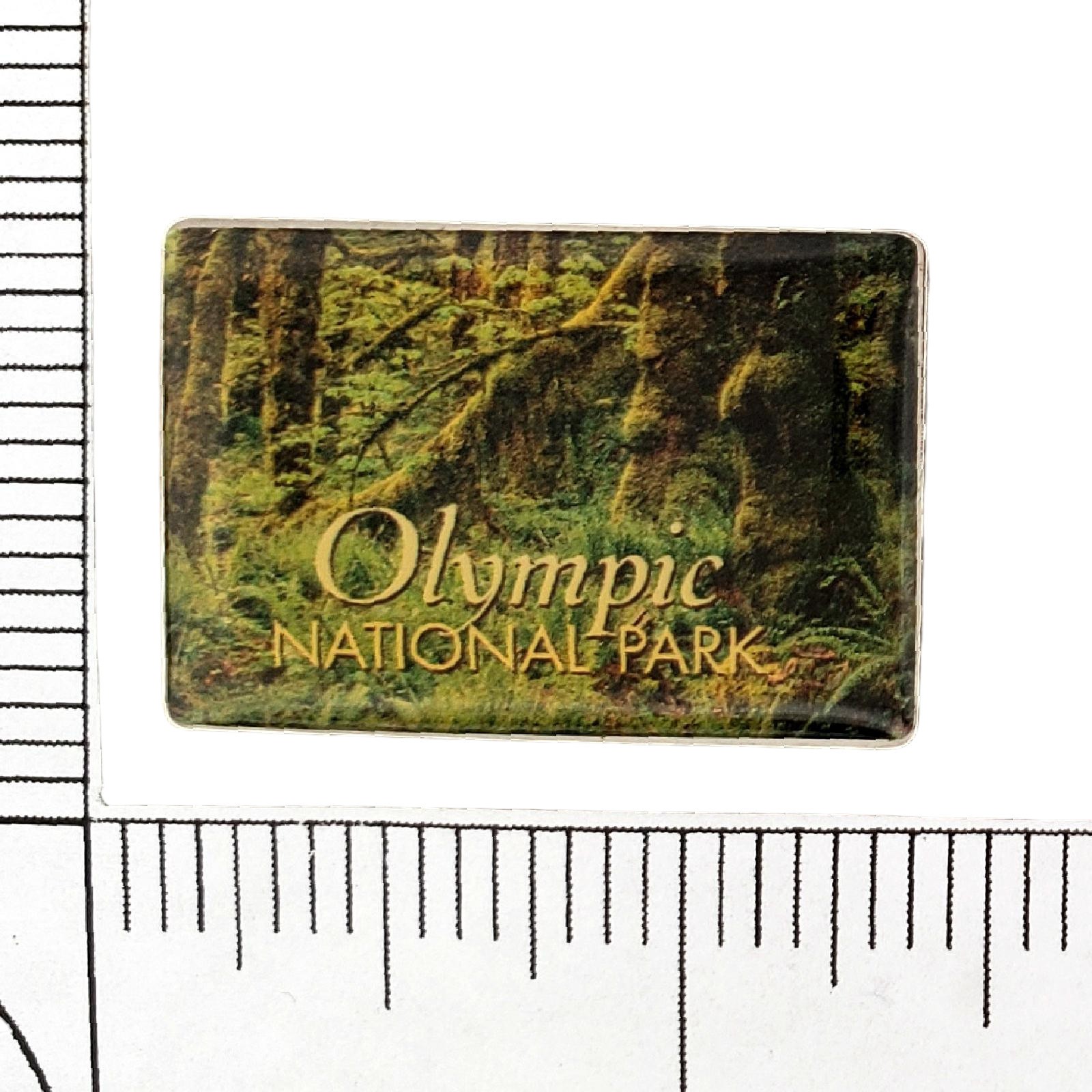 Olympic National Park Washington Rainforest Scenic Souvenir Lapel Pin Badge