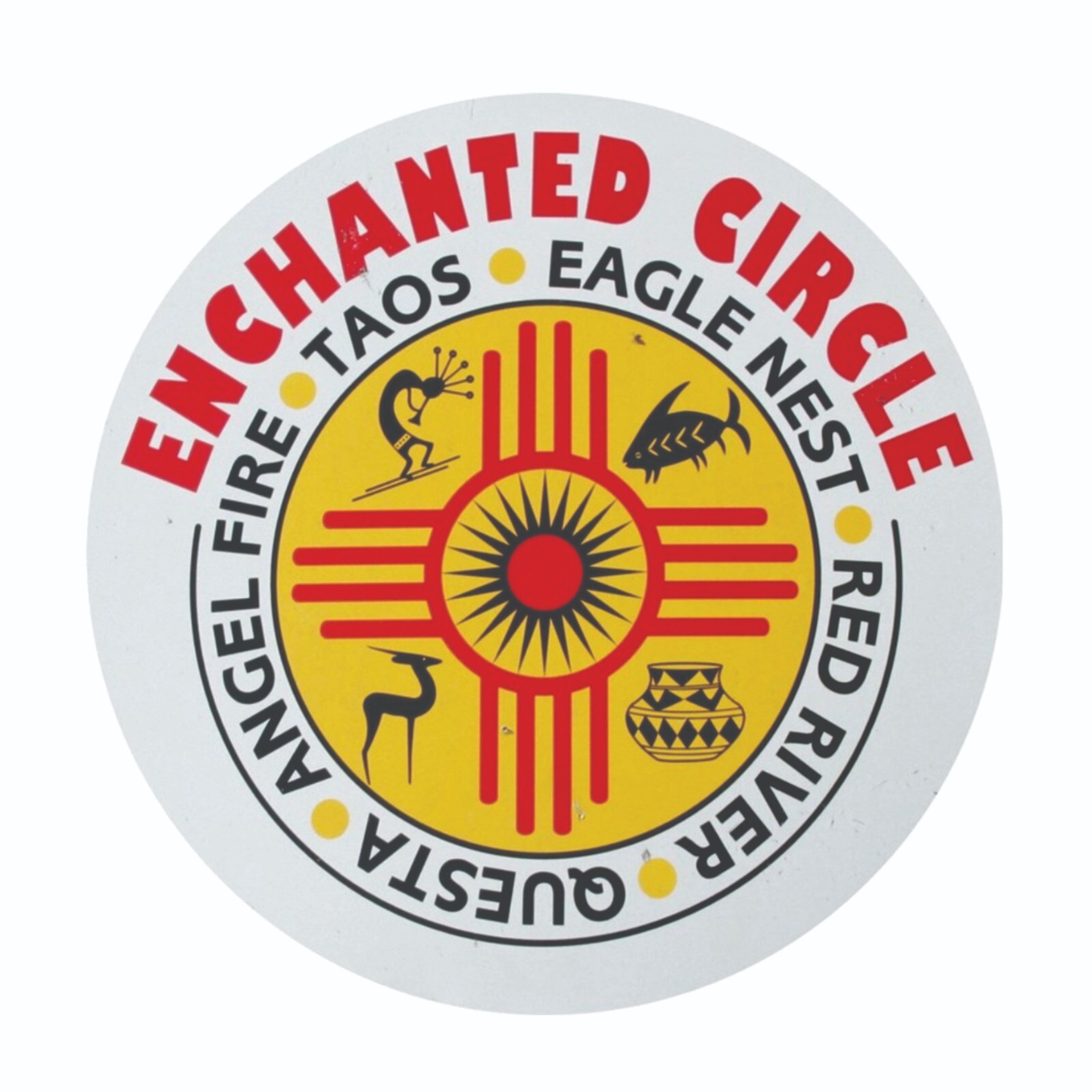 Enchanted Circle Taos Eagle Nest Red River New Mexico Sticker Decal