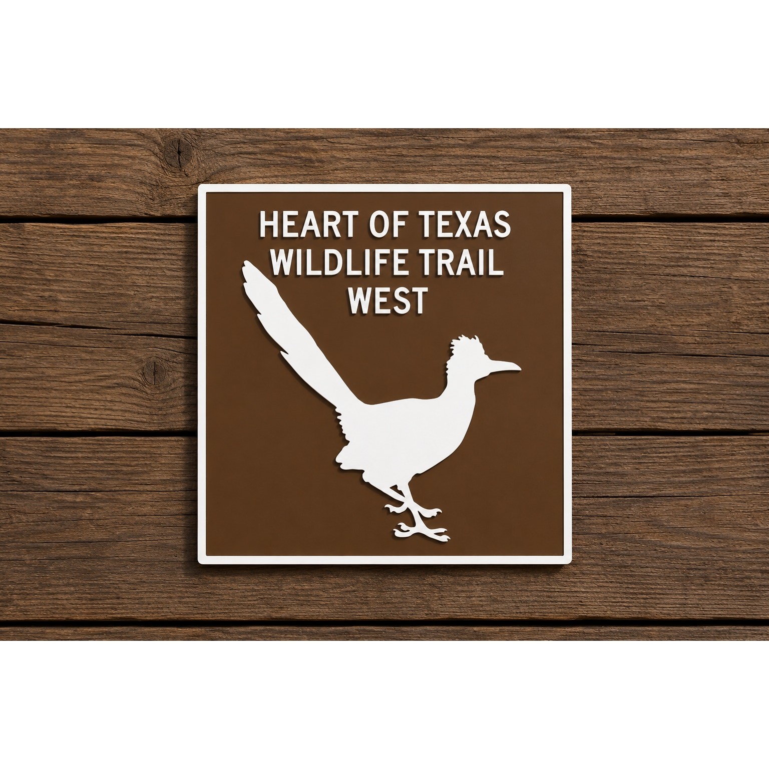 Heart of Texas Wildlife Trail WEST Sign National Park Forest Outdoors DNR