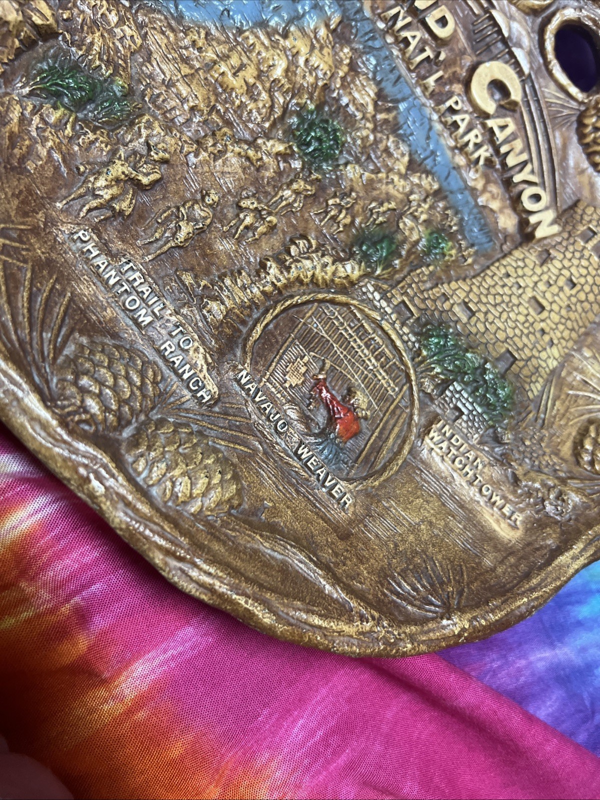 Vintage collectors plate Grand Canyon national park Taco platter Tray