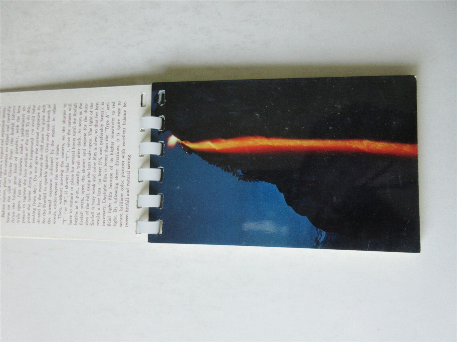 1955 Yosemite Picture And Photo Guide Spiral Bound 6″ x 3.5″ Souvenir Book