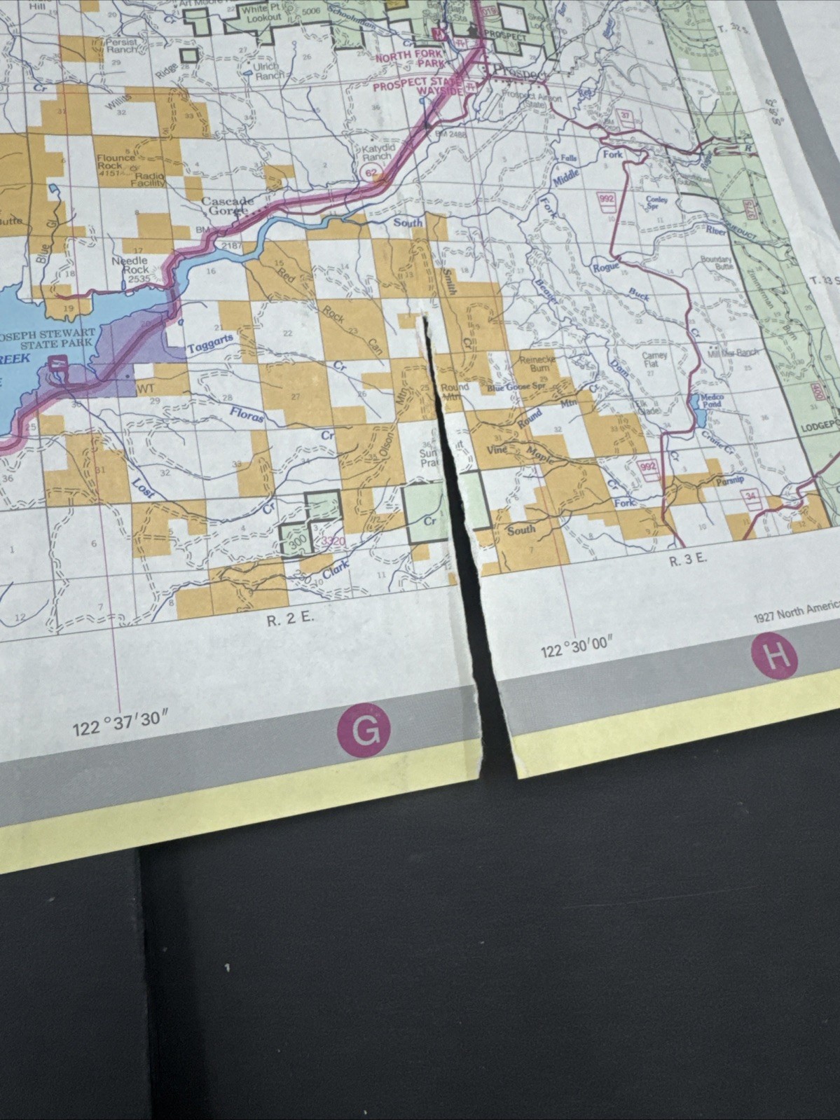 National Forest Map – Umpqua Oregon 1995 Recreation Guide