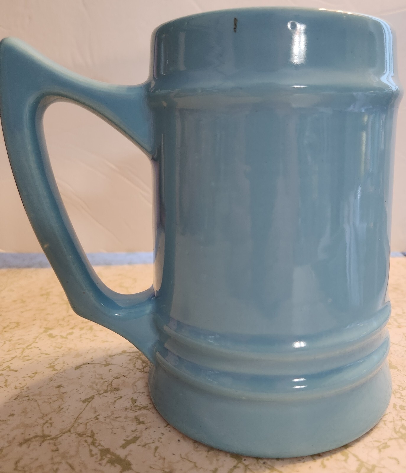 VTG Large Ceramic Powder Blue Mug Great Smoky Mountains National Park 20 Oz.