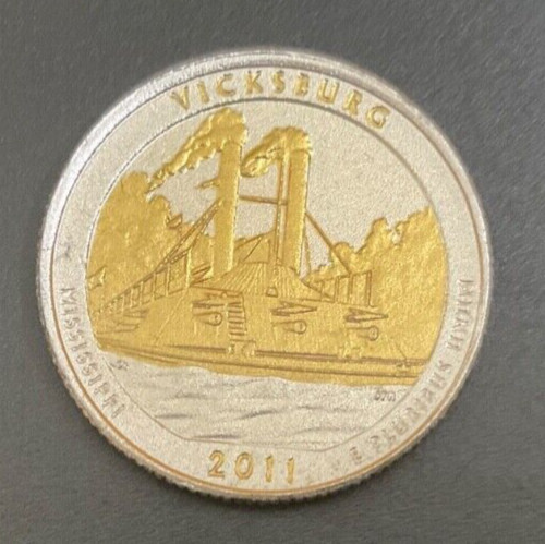 Mississippi Vicksburg National Military Park 2011 Gold & Silver Quarter