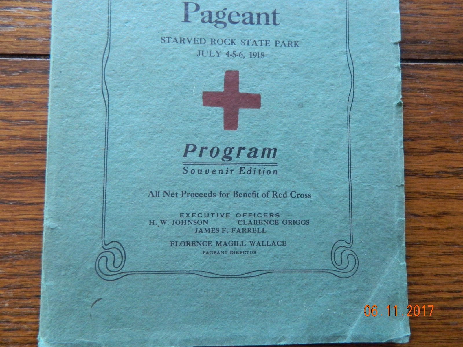 STARVED ROCK STATE PARK PAGEANT 1918 SOUVENIR EDITION PROGRAM RARE LASALLE CO IL