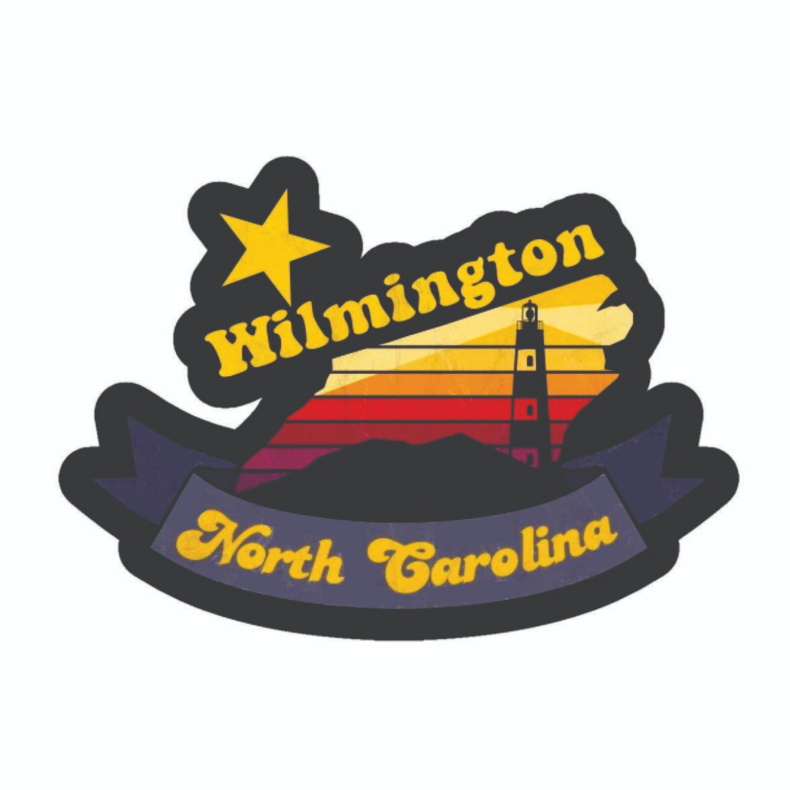Wilmington North Carolina Sticker Decal Bumper Sticker