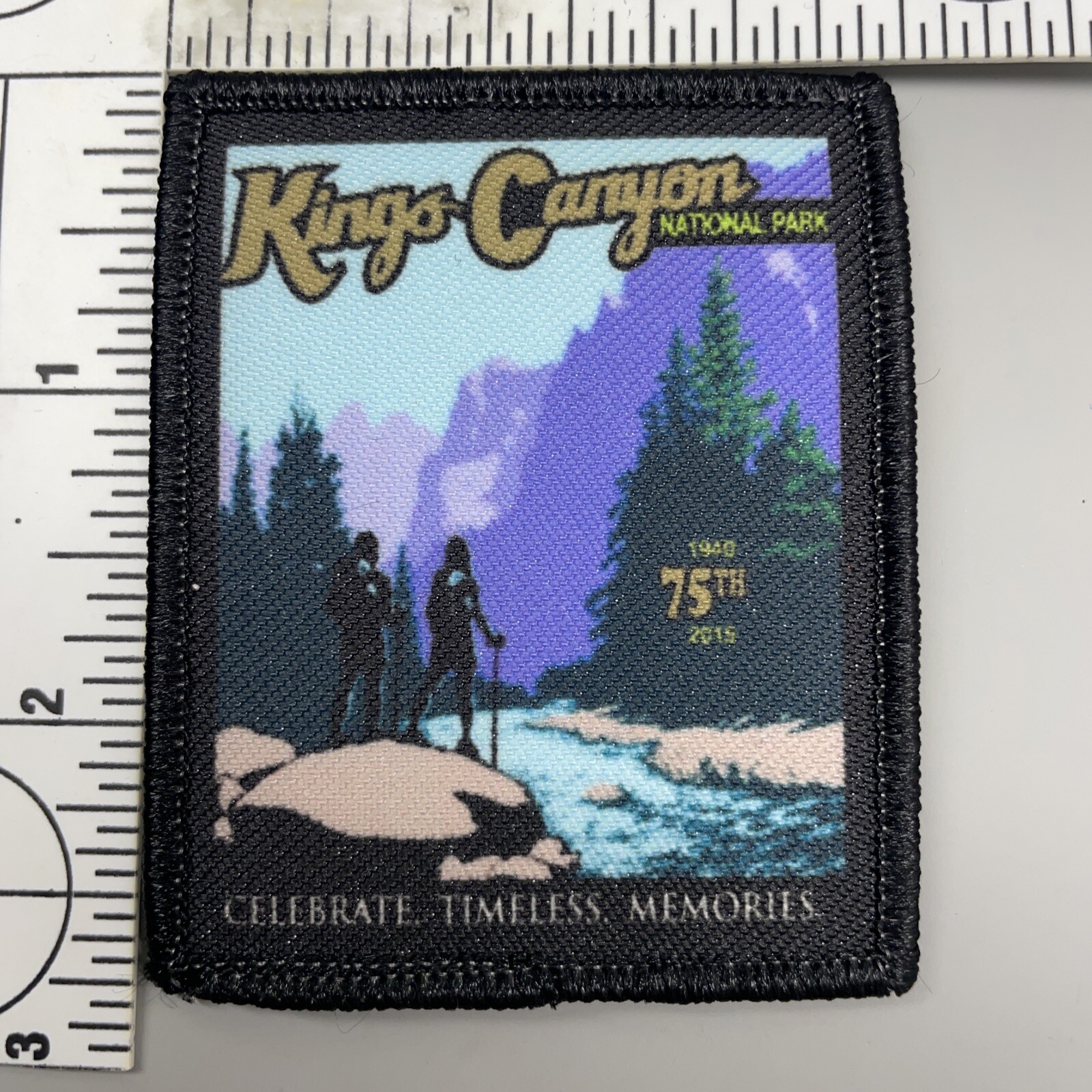 Kings Canyon National Park California 75th Anniversary 1940 2015 Patch Rare