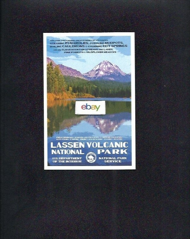 LASSEN VOLCANIC NATIONAL PARK OREGON LITHO 2018 DECKER POSTCARD