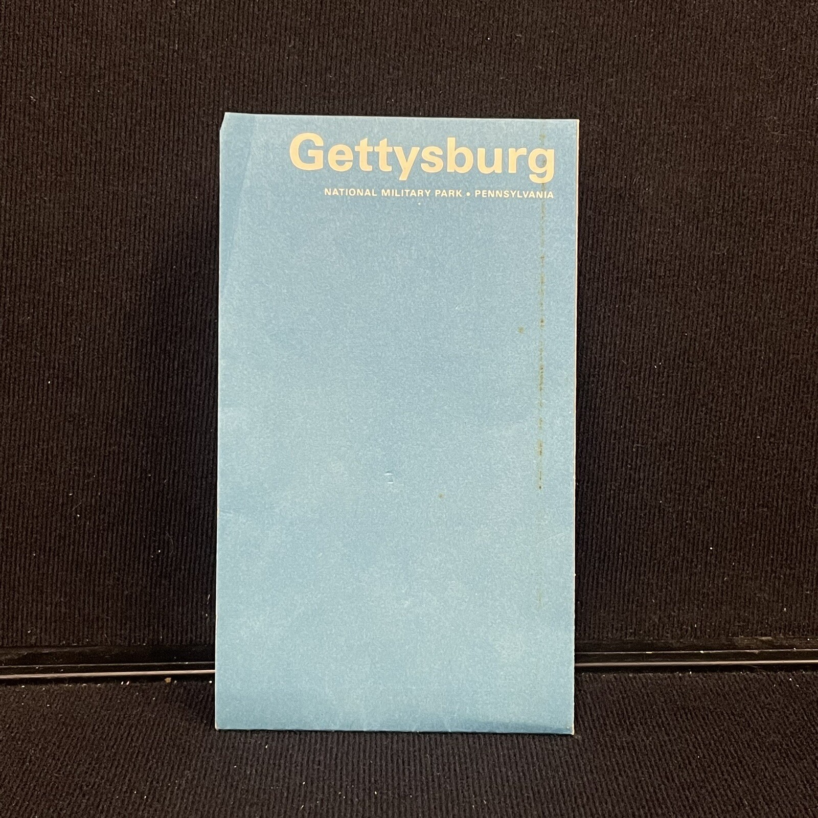 Gettysburg National Military Park Pennsylvania Map Pamphlet Brochure Vtg 1960s
