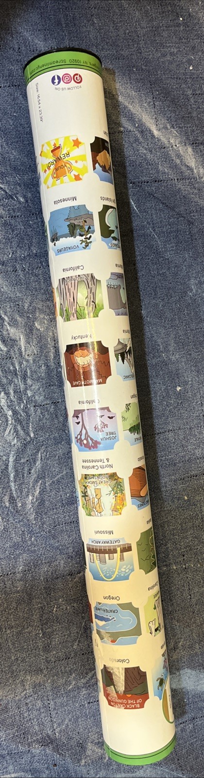 Streamline Imagined US National Parks Scratch Off Poster