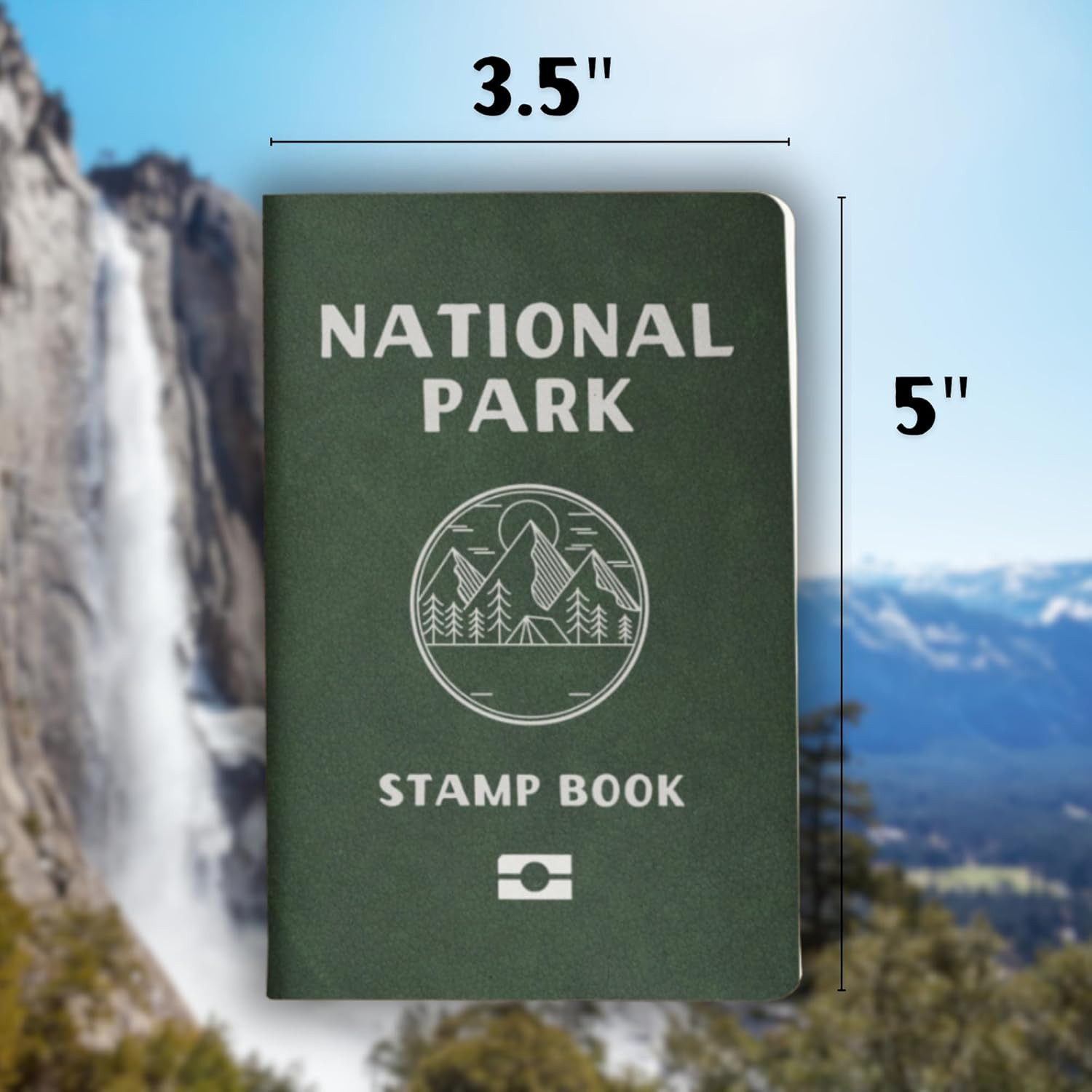 National Parks Stamp Book with Sticker Set: Passport-Sized National Park Book wi