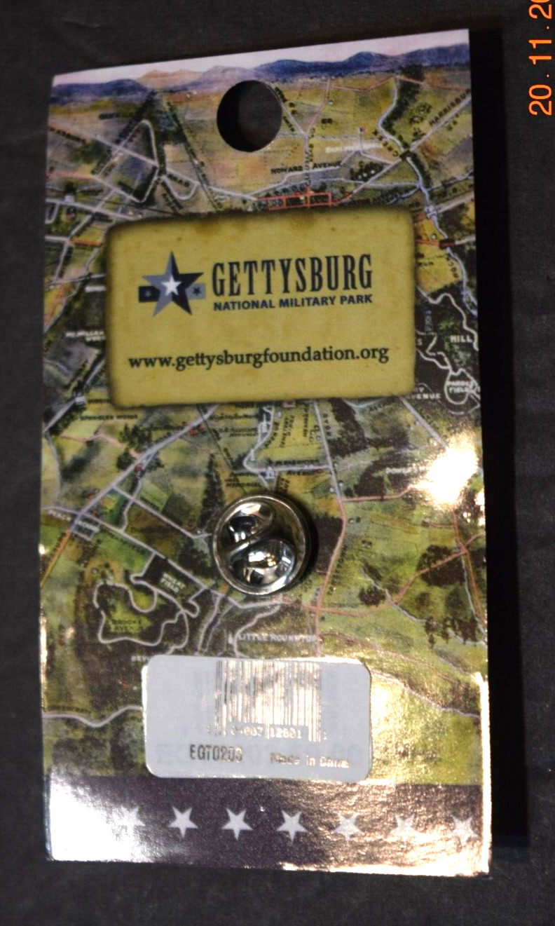 GETTYSBURG NTL MILITARY PARK “Cannon” Oval Collector’s Pin, New on Original Card