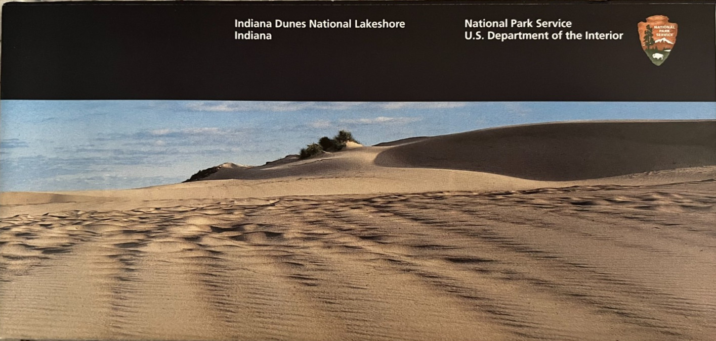 Vintage 2006 INDIANA DUNES LAKESHORE NATIONAL PARK SERVICE UNIGRID BROCHURE/MAP