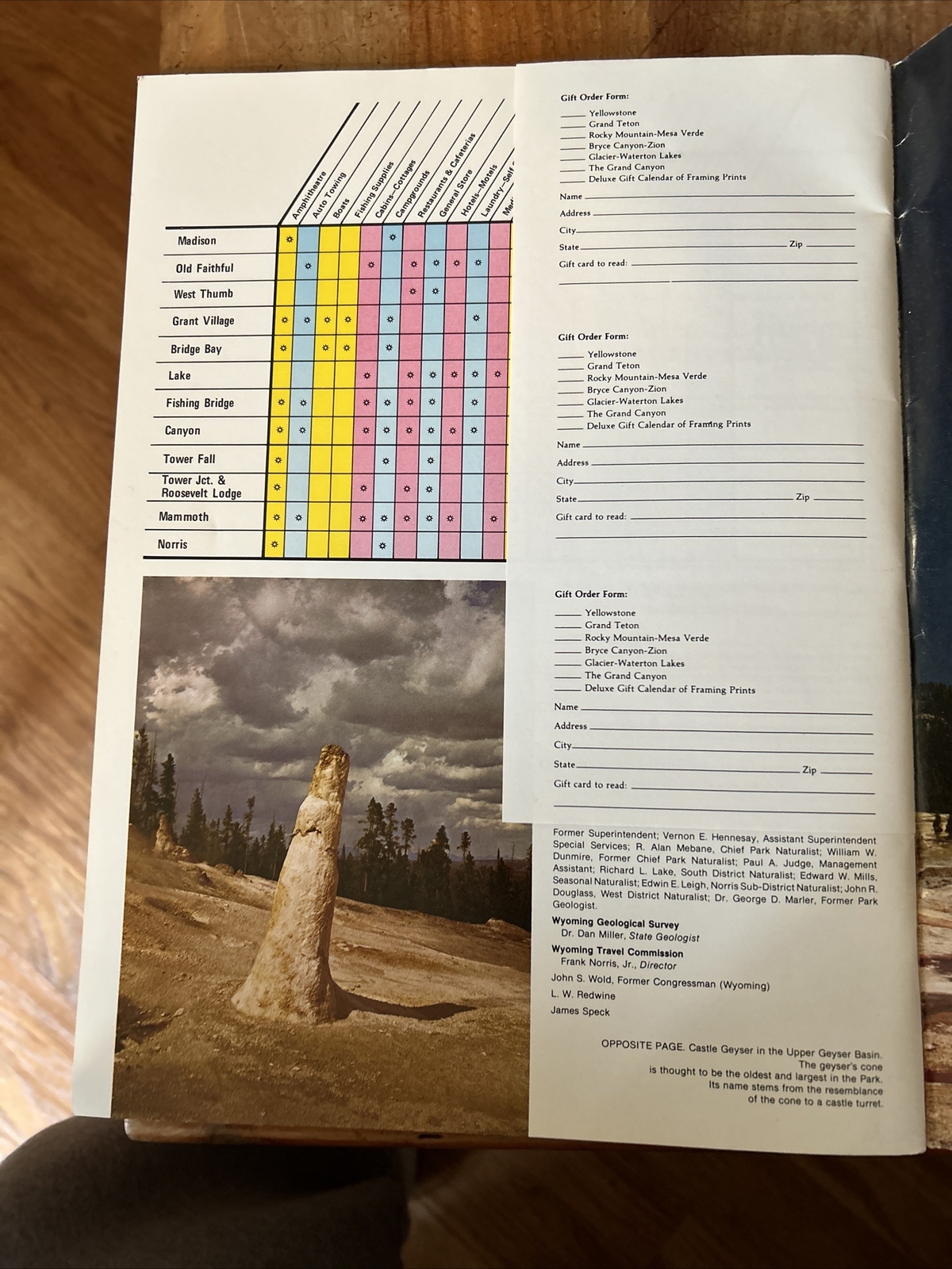 Vintage National Parkways Yellowstone National Park Souvenir Guide Book 1976