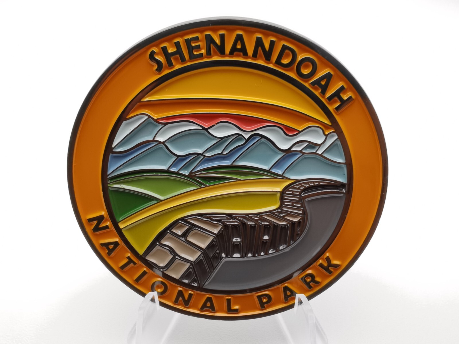 Stunning Black Nickel US National Park Fridge Magnet for Nature Enthusiasts New