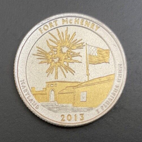 Maryland Fort McHenry National Mnmt/Hist. Shrine 2013 Gold & Silver Quarter