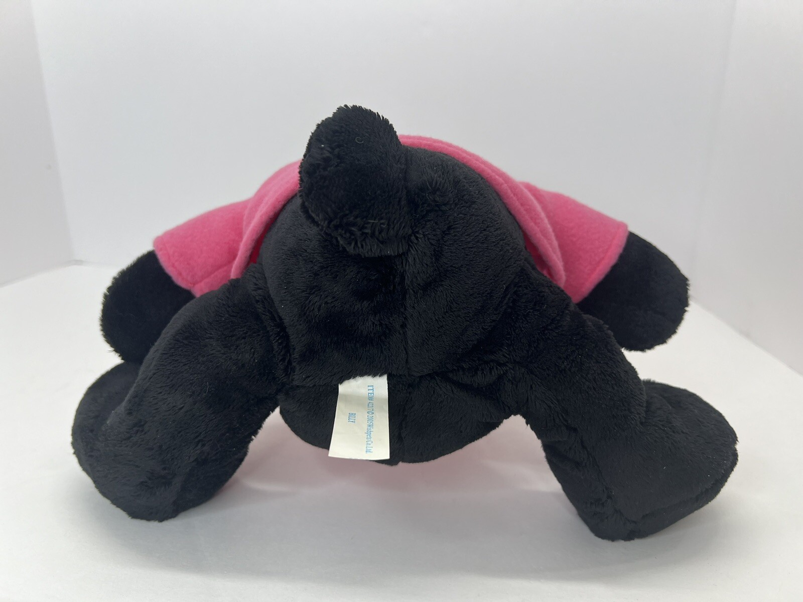 Wishpets Billy Black Bear Plush With Pink Rocky Mountain National Park Hoodie 9”