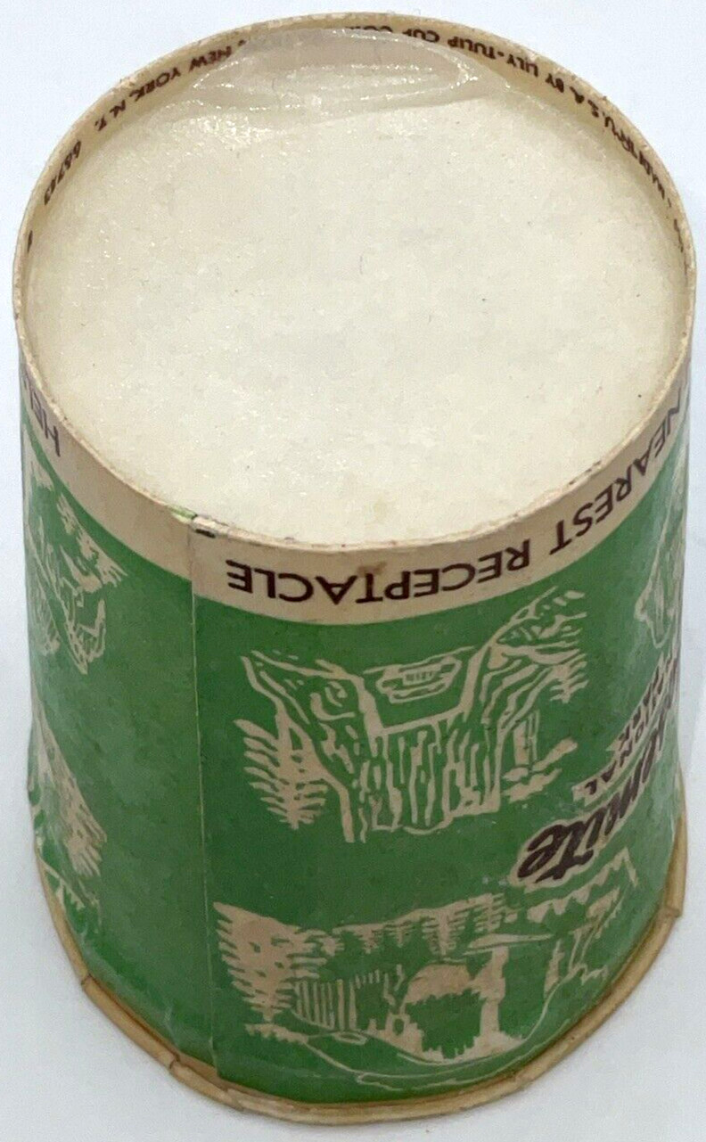 RARE Yosemite National Park Disposable Drink Lily Tulip Paper Cup True Ephemera