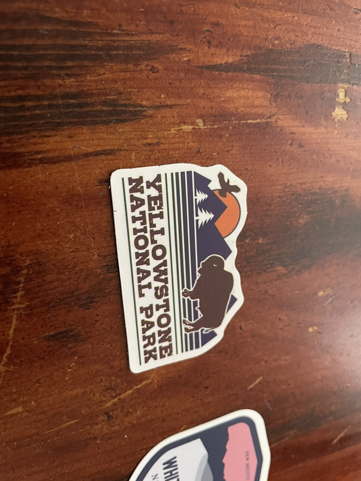 2 Piece White Sands & Yellowstone National Park Outdoor Wilderness Sticker Decal