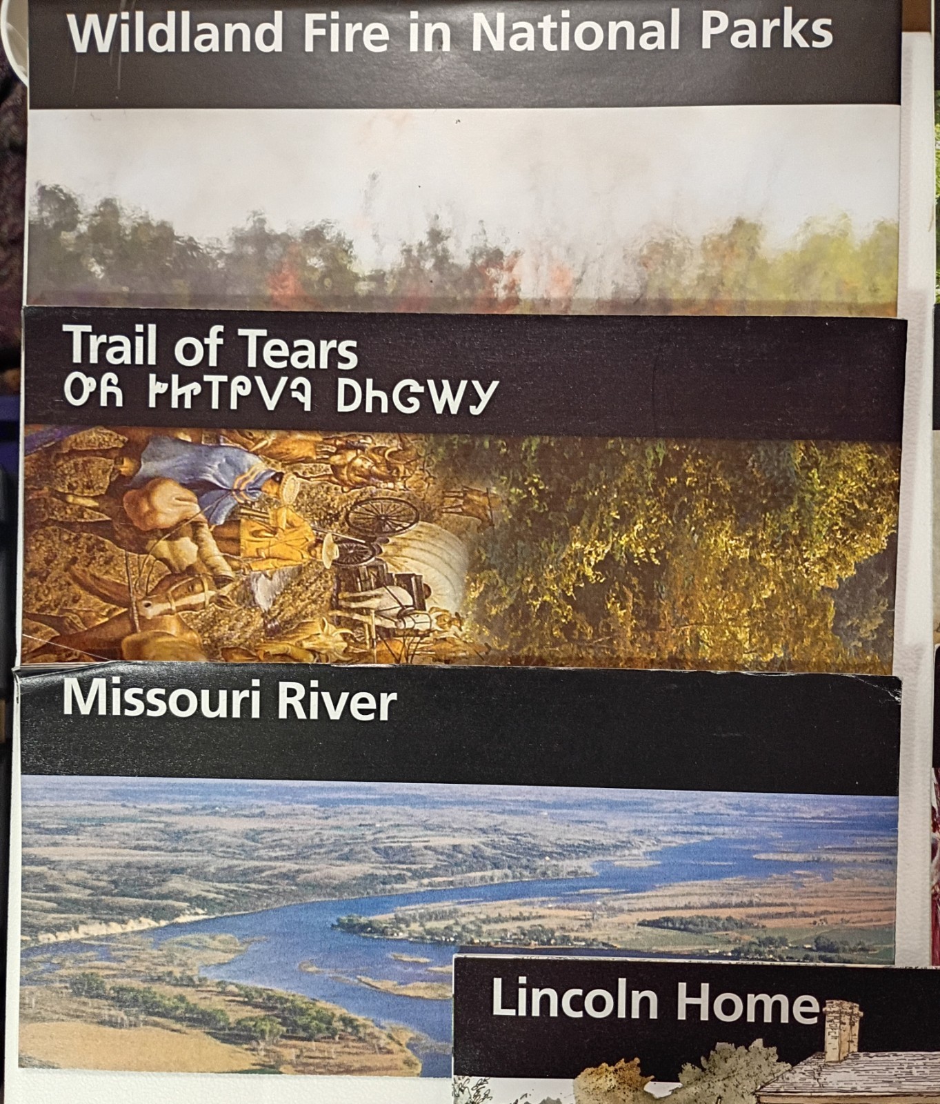 7-LOT National Park Service Maps: Map Brochure, Fold-Out Info Flyer, EX Cond