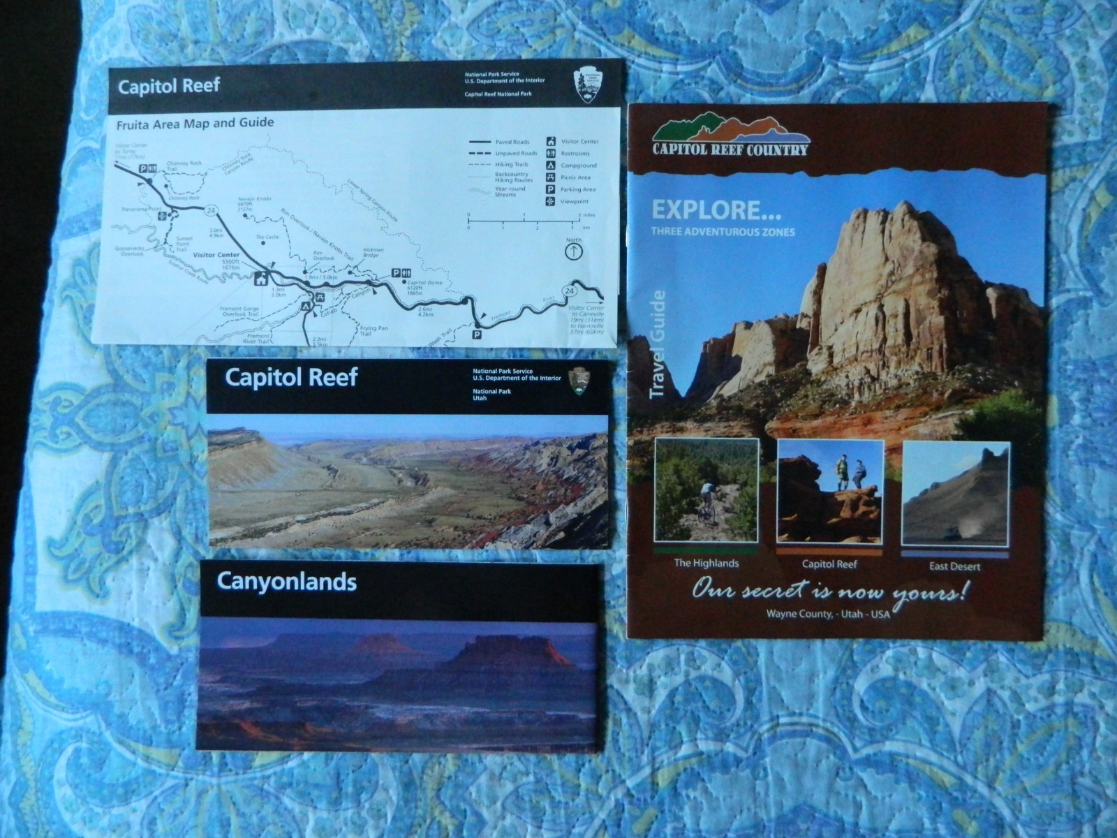 Canyonlands & Capitol Reef National Park Guide Maps