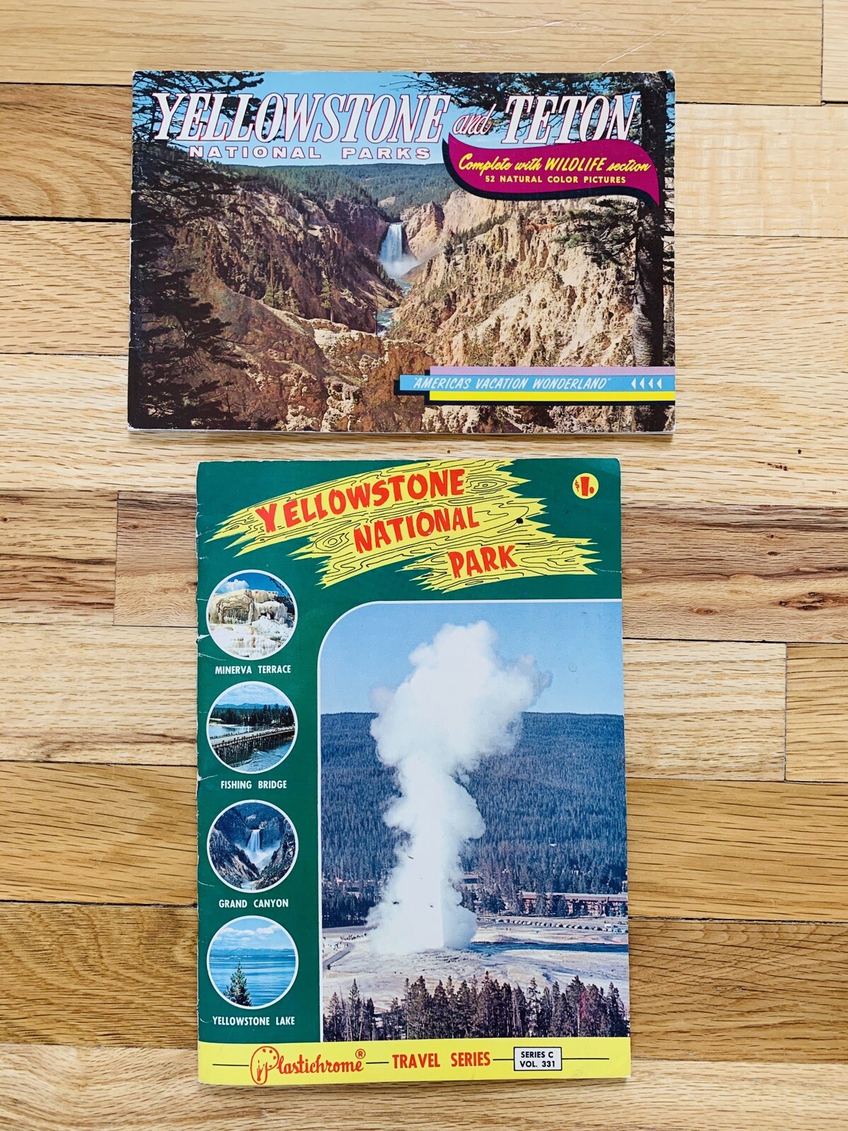 2 Vintage Yellowstone National Park Travel Guides 1954 And 1977 Grand Teton