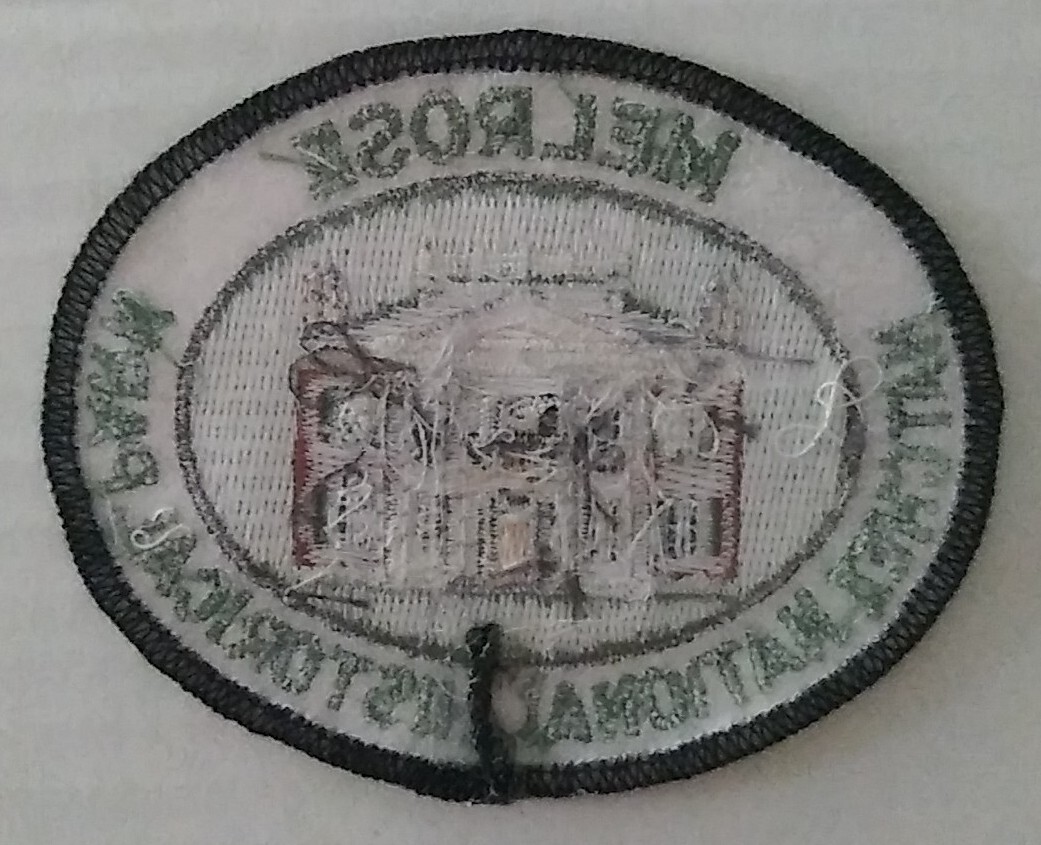 Vintage Melrose Natchez National Historical Park Iron/Sew On PATCH Rare 3.5”× 3″