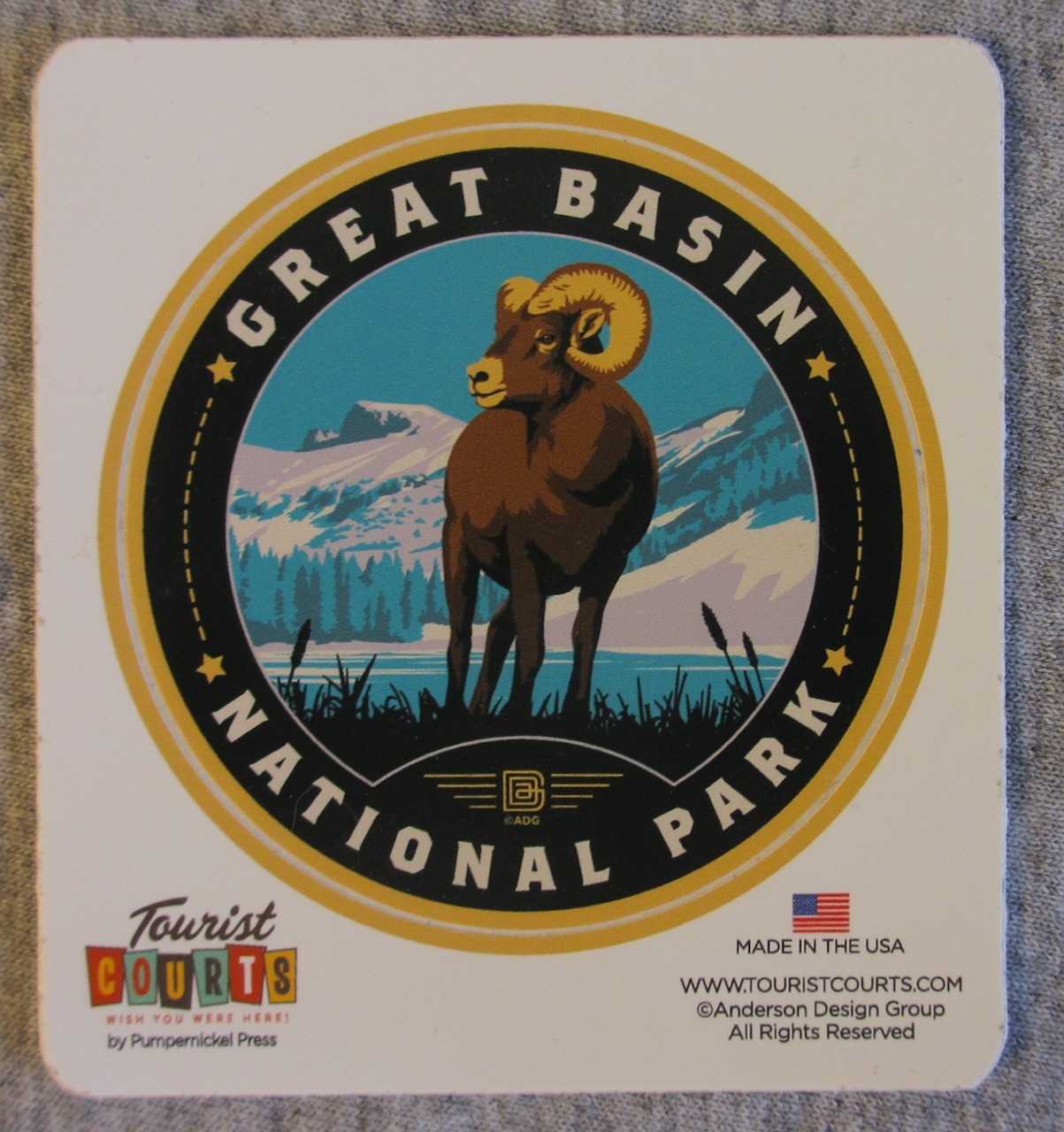 Great Basin National Park Round Vinyl Sticker New
