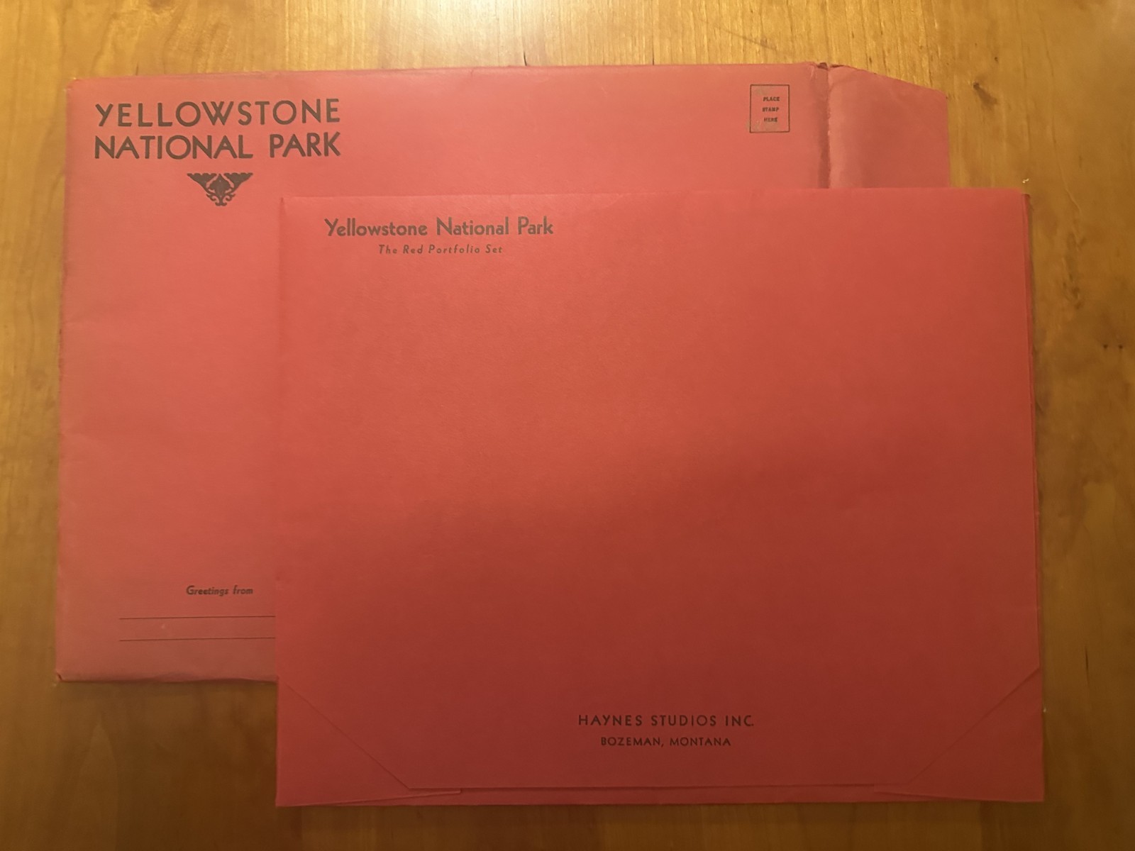 1930’s Yellowstone National Park The Red Portfolio Set – Haynes Inc. – 12 prints