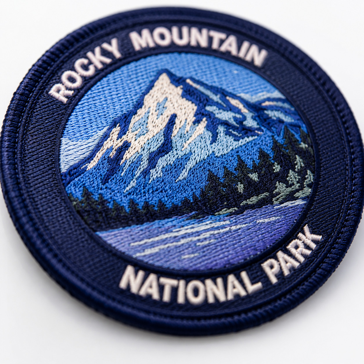 Rocky Mountain National Park Patch – Embroidered Alpine Mountain Travel Badge