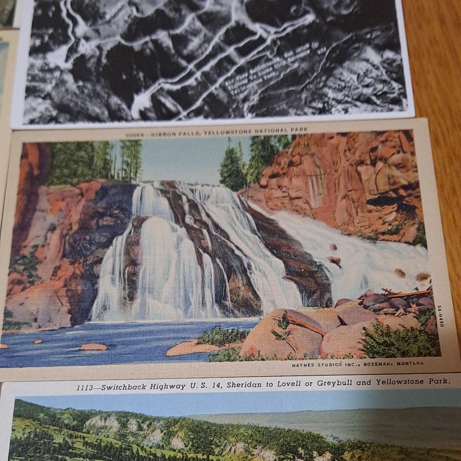 Lot Of 6 Vintage Yellowstone Park Postcards D2