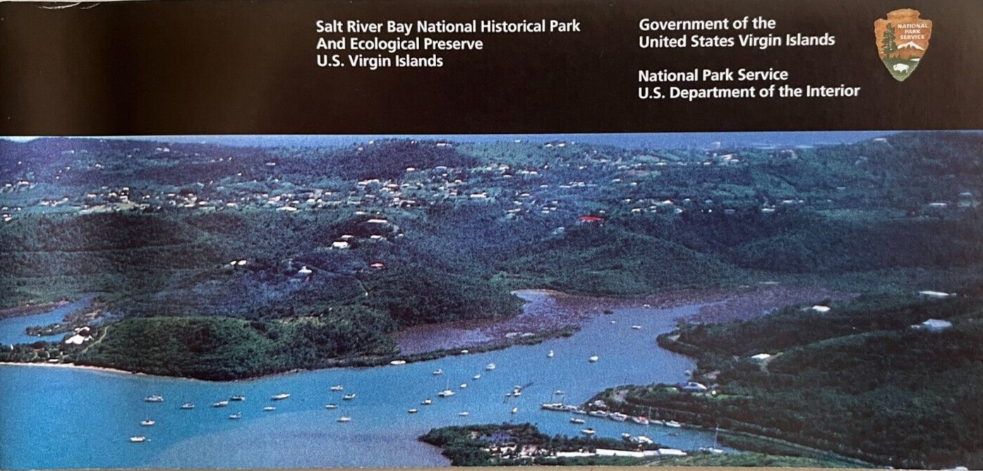 SALT RIVER BAY NHP/PRESERVE USVI NATIONAL PARK SERVICE UNIGRID BROCHURE/MAP New