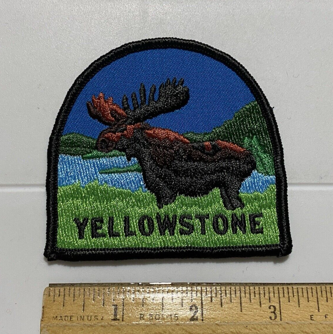 Yellowstone National Park Bull Moose Souvenir 3.25” Long Embroidered Patch Badge