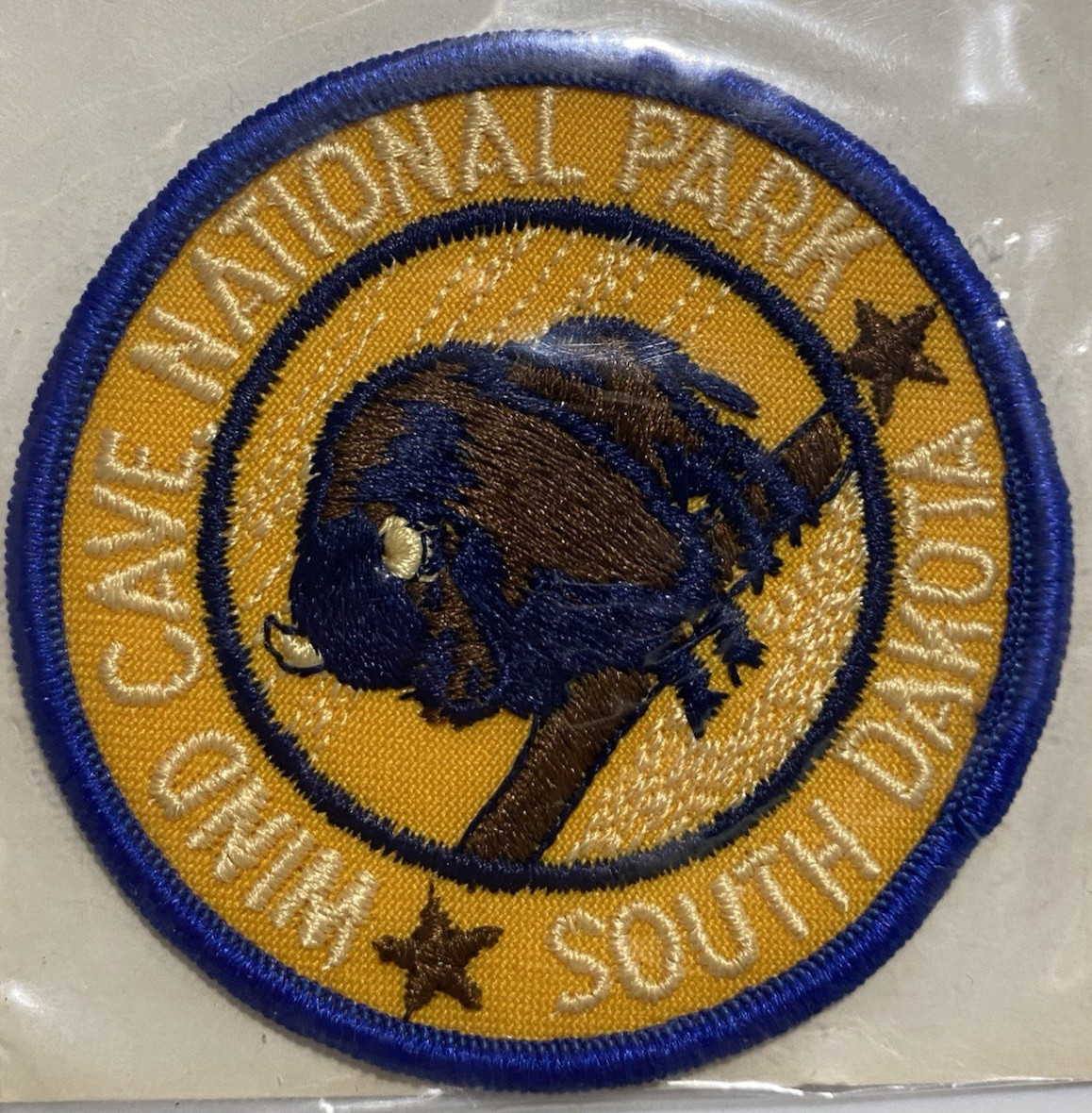 NIP Wind Cave National Park South Dakota Voyager Embroidered Iron-on Patch Badge